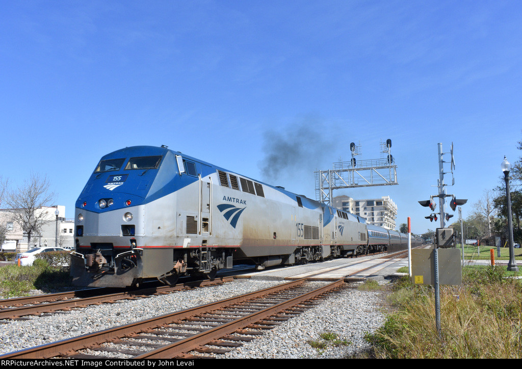 Amtrak Train # 41 departing from Kissimmee Depot